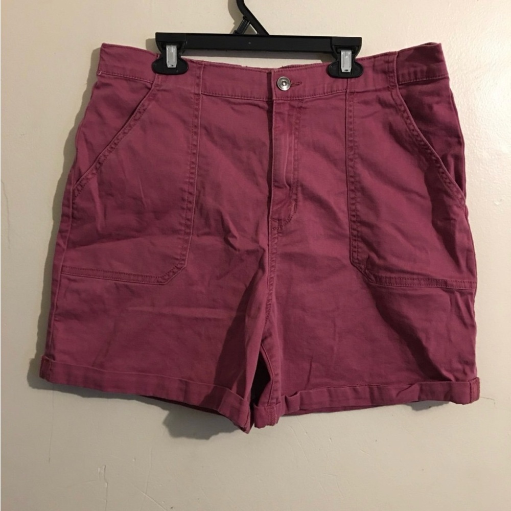 Gloria Vanderbilt Mauve Pink Utility Shorts